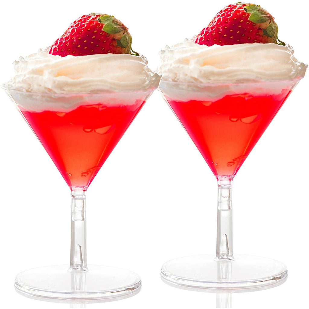 Mini, Clear Martini Glass Plastic