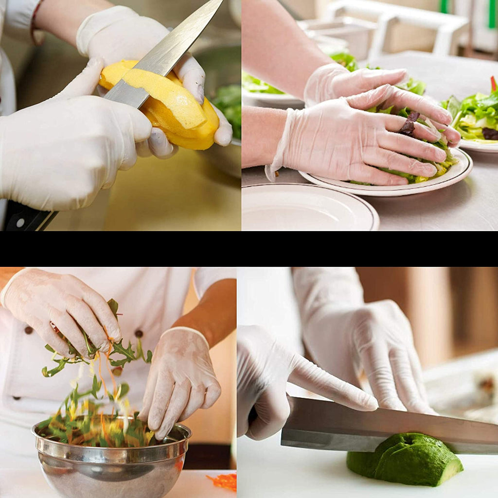 Large Always Handy Vinyl Disposable Gloves for General Purpose & Foodservice