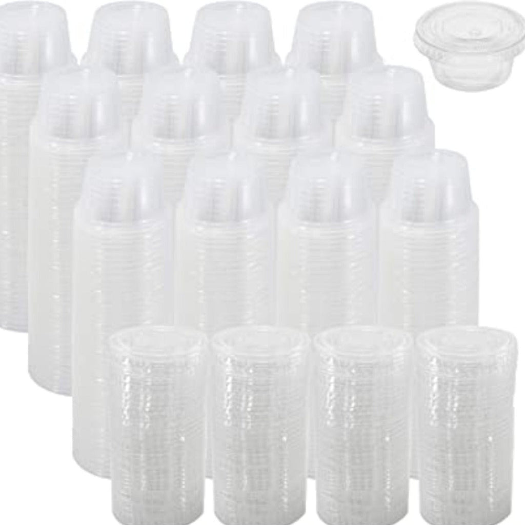 5.5oz Cups with Lids Clear Plastic