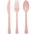Cutlery Light Pink Combo Heavy Platic  24 count