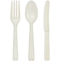 White Combo Plastic Disposable Cutlery
