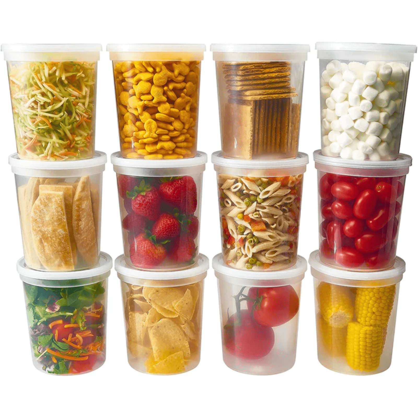 32oz Deli Container with Lids Heavyweight  Plastic