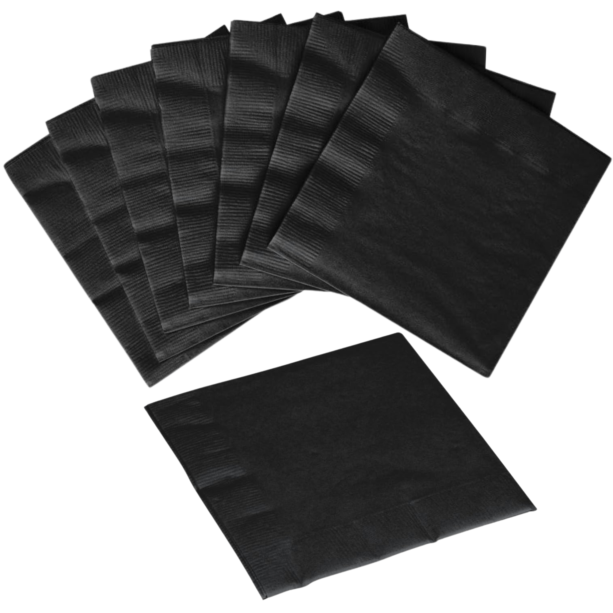 BLACK Complete Plastic Disposable Dining Solution for Your Event:Budget Party Set