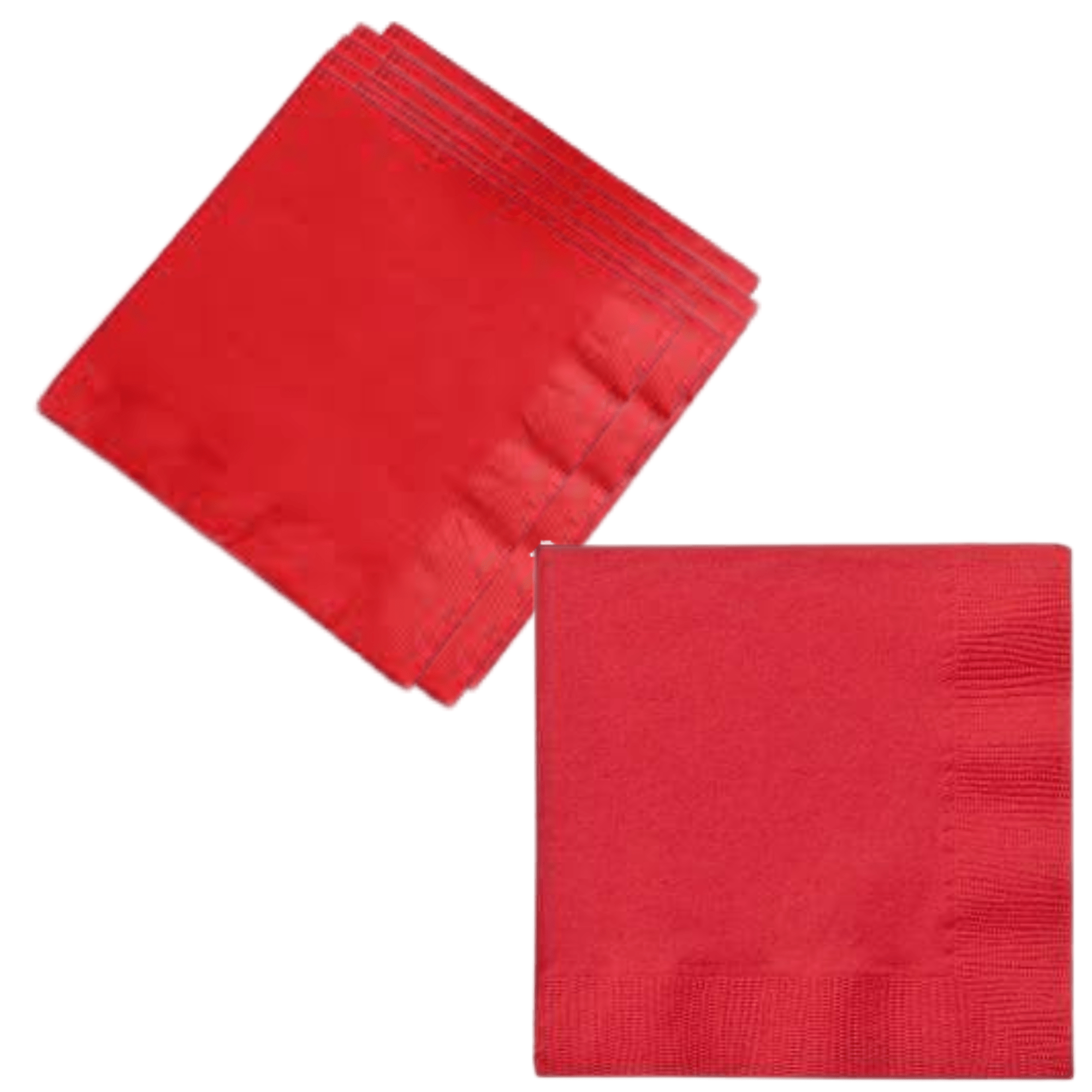 RED Complete Plastic Disposable Dining Solution for Your Event: Budget Party Set
