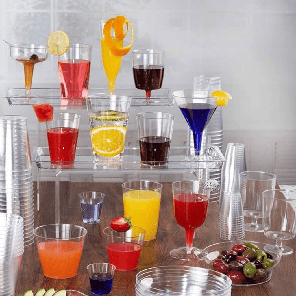 8oz Tumbler Clear Heavyweight Plastic