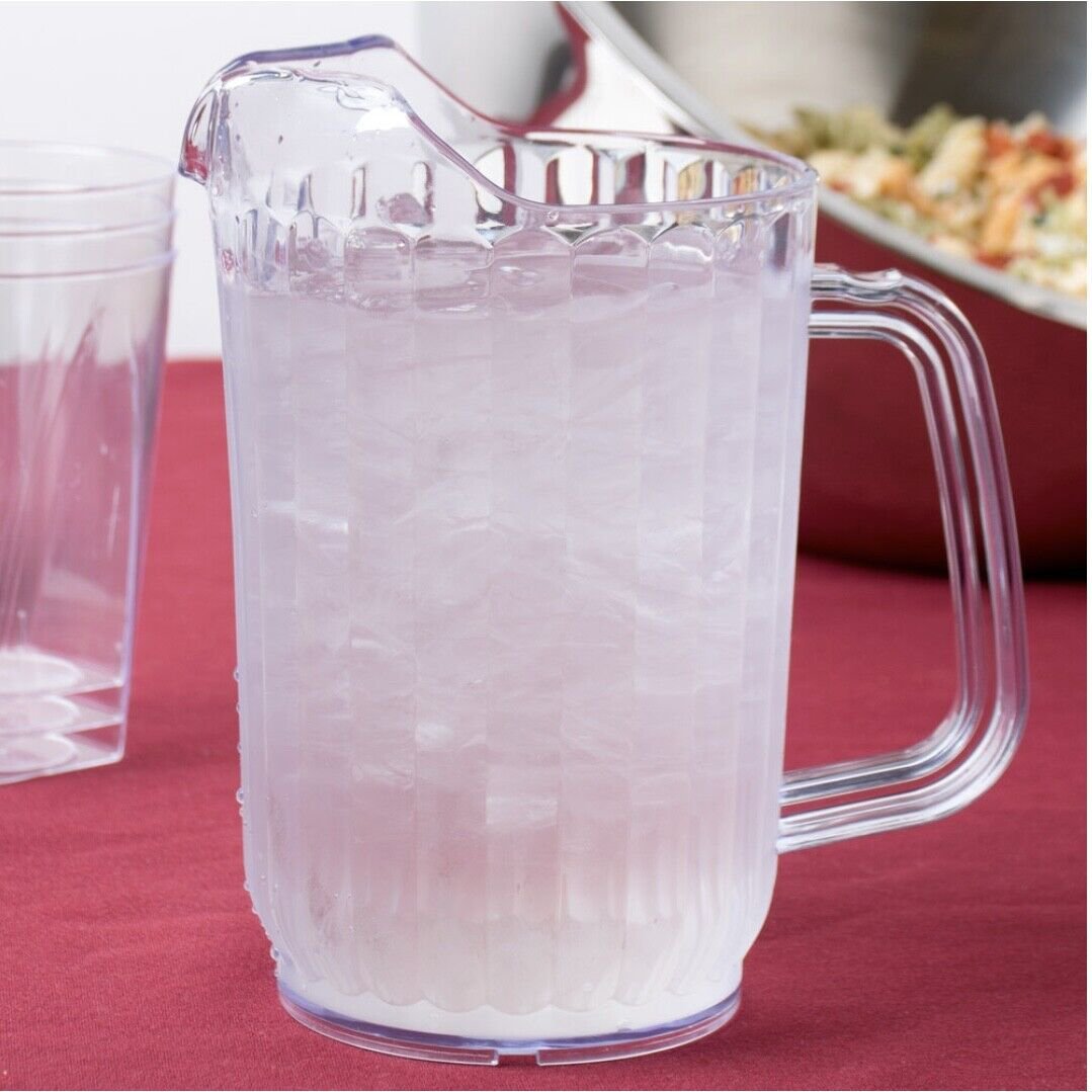 58oz Pitcher With handle Clear Restaurant Style Plastic