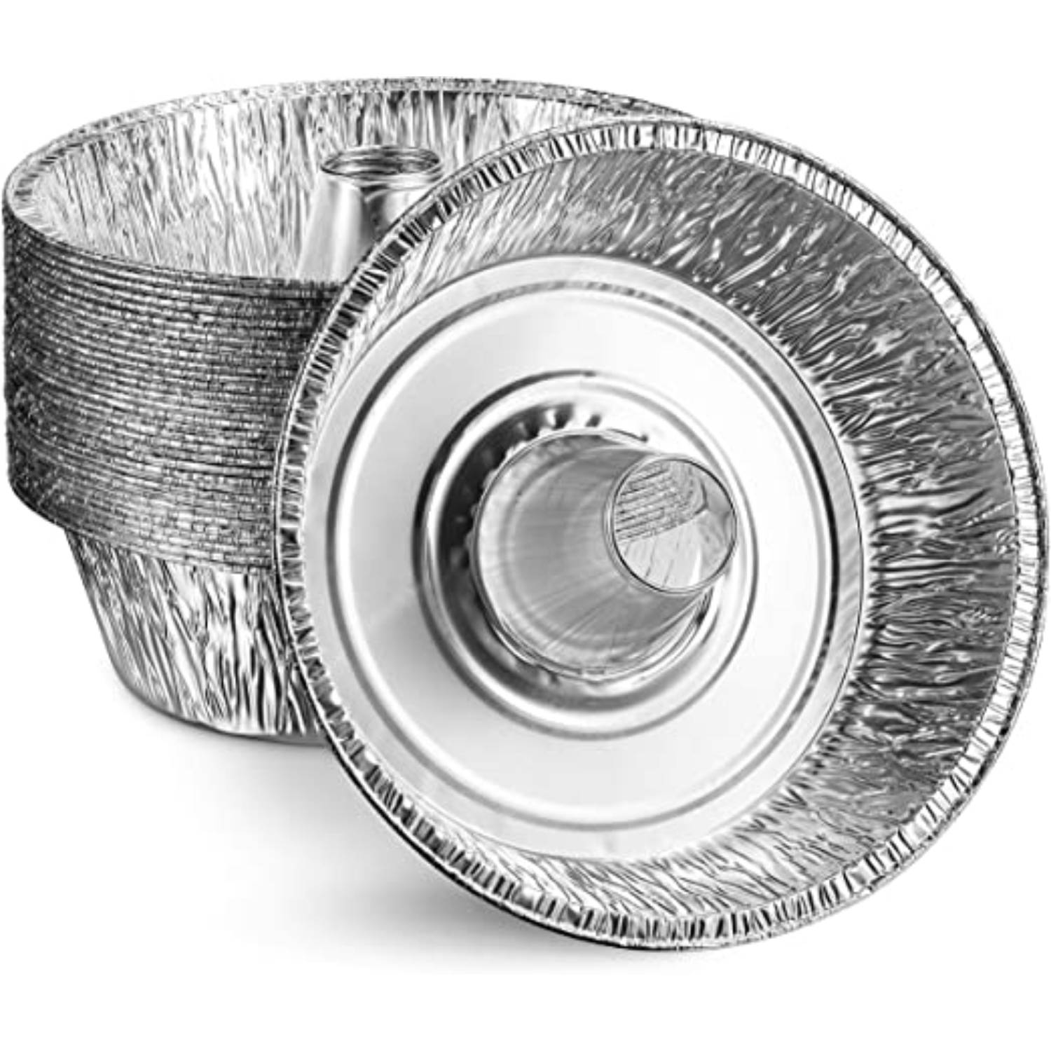 10" Angel Tube Foil Pan Disposable Aluminum