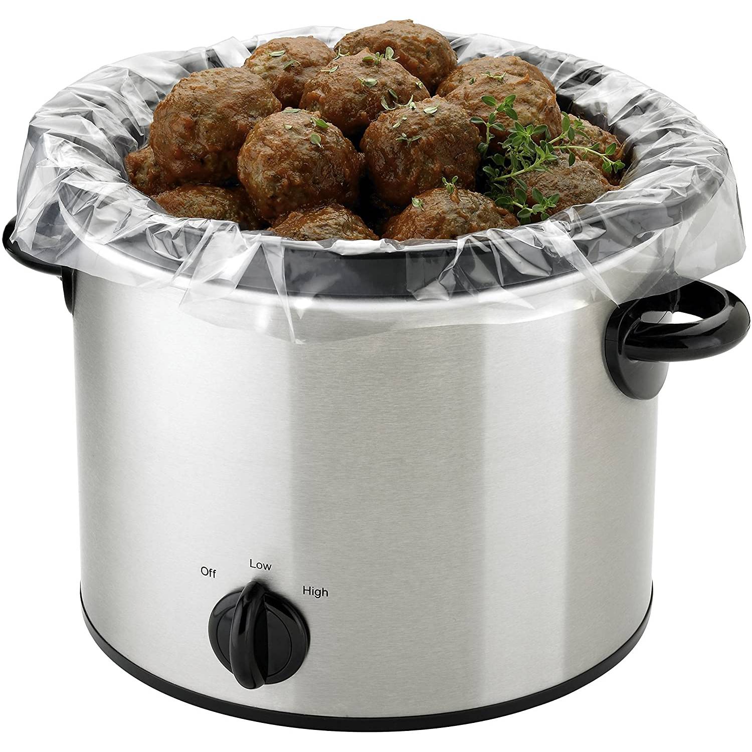 X-Large 7-8 quarts 13x21x4 Crock Pot Liner Plastic