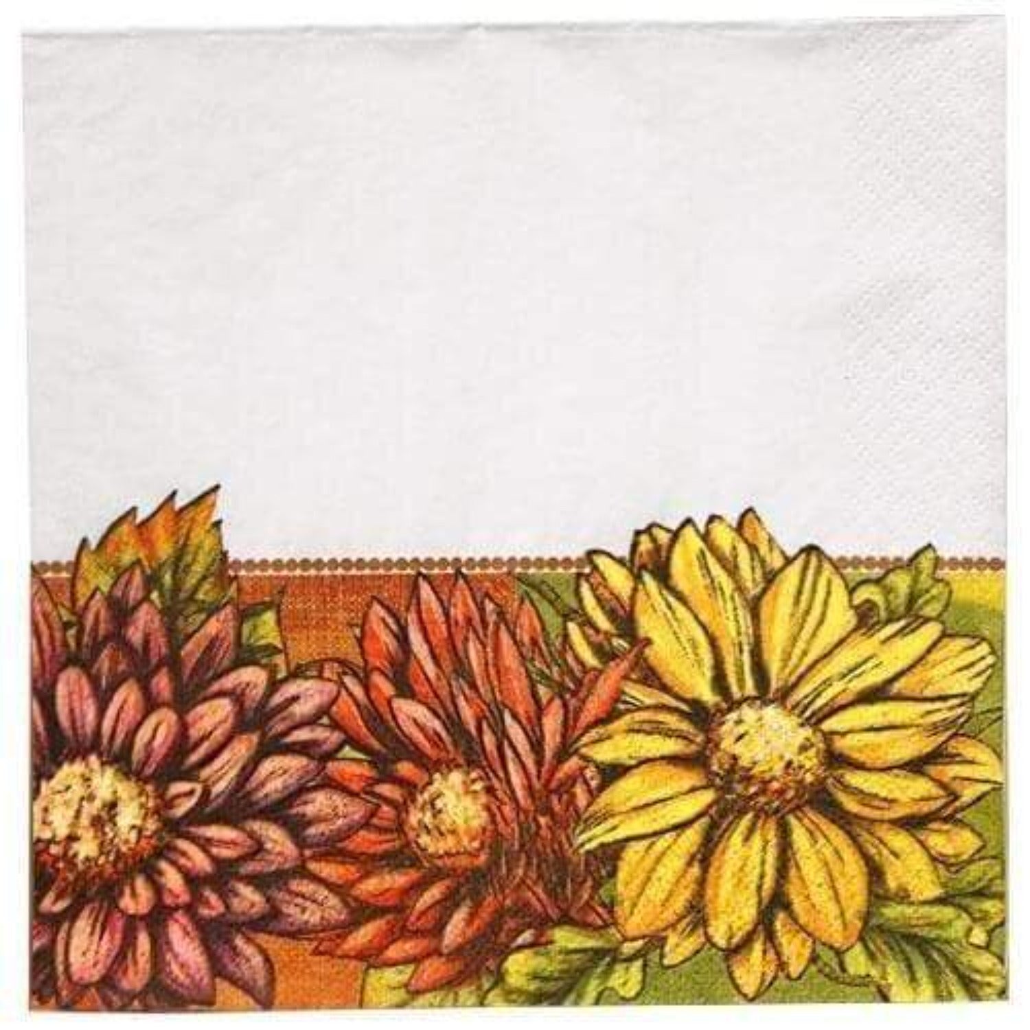 Lunch Napkins Floral Art Premium 40 Pack