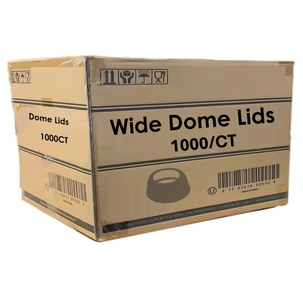 *WHOLESALE* Dome PET Plastic Lids 2" Hole Fits 12,16,20,24 oz Cups: 1000/Case