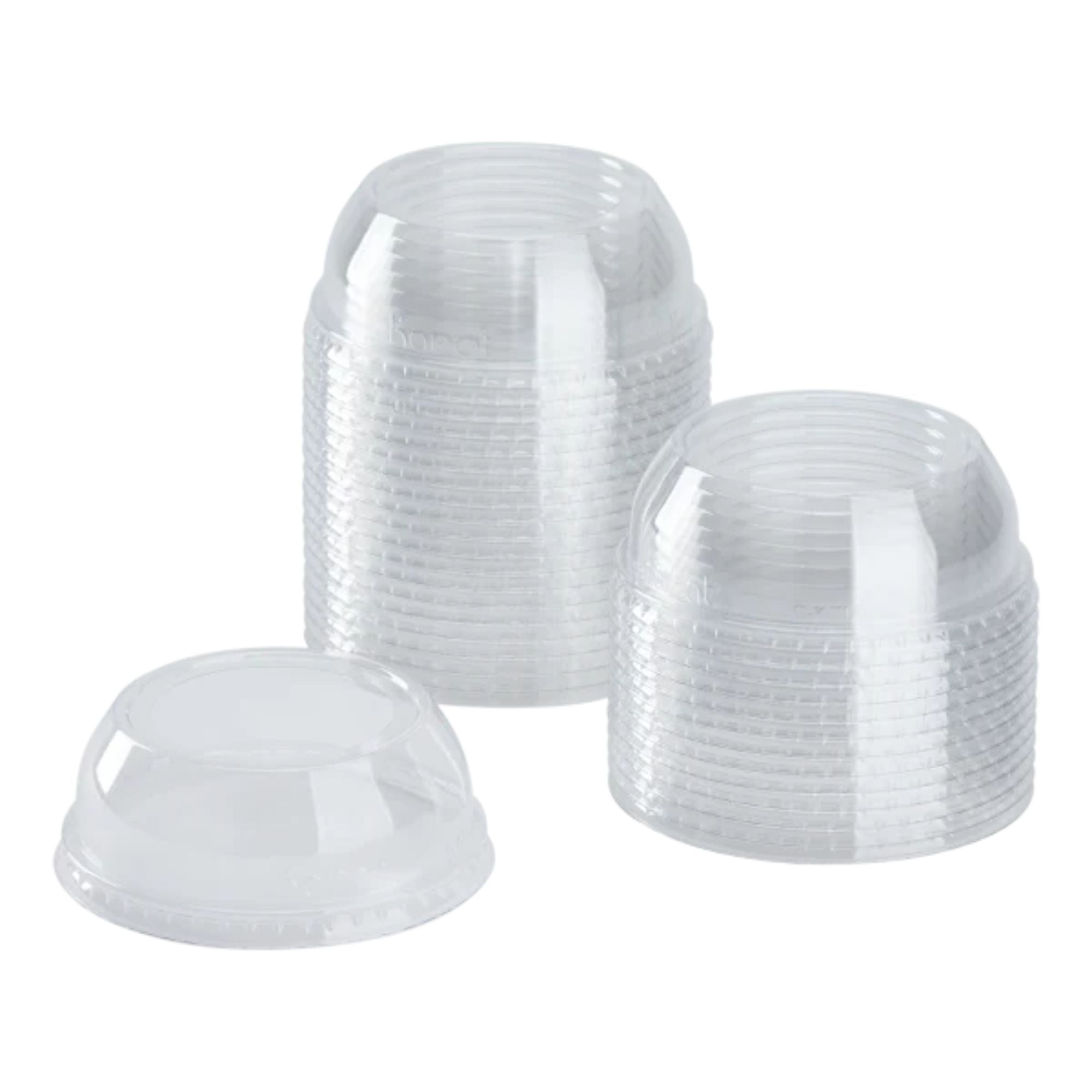 2" Wide Dome Plastic lids for pet cups Fits 12, 16, 20 & 24 oz