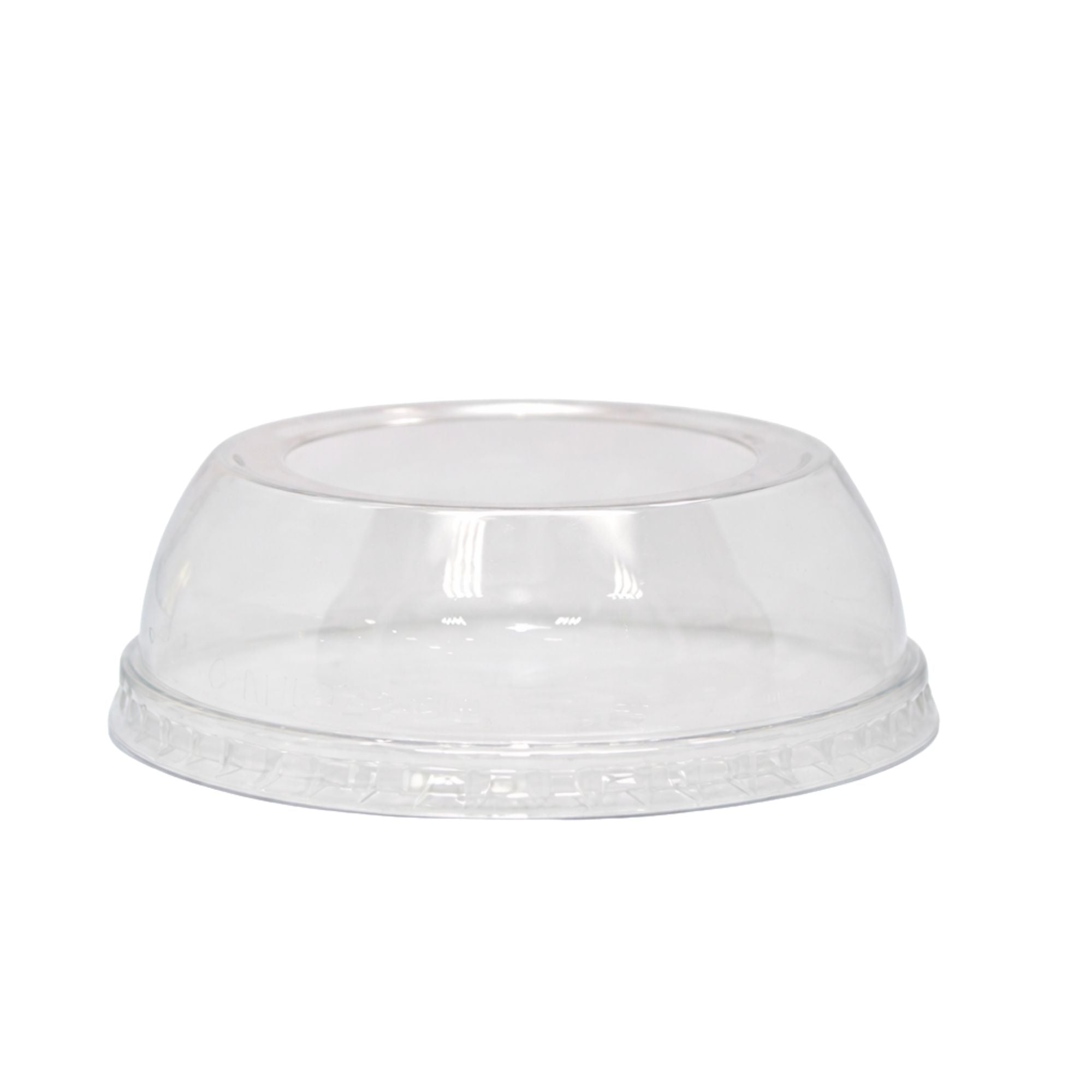 12oz Clear PET Cups with 2" Wide Hole Dome Lid & Straw Plastic Disposable