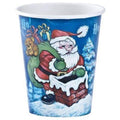 9oz Paper Cup Heavyweight Christmas Santa  12 count