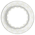 9" Dinner Paper Plates Metallic Rays