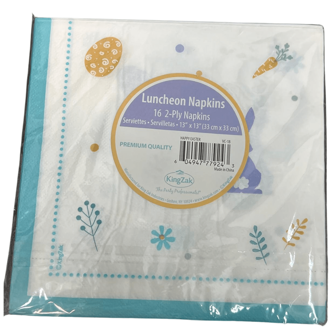 Lunch Napkin Easter 16 Pack | Multicolor Design