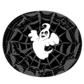 Oval 12" X 10" Paper Plates Halloween-Party 10 Pack