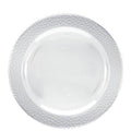 Pebbled 9" Clear Plastic Meal Plate