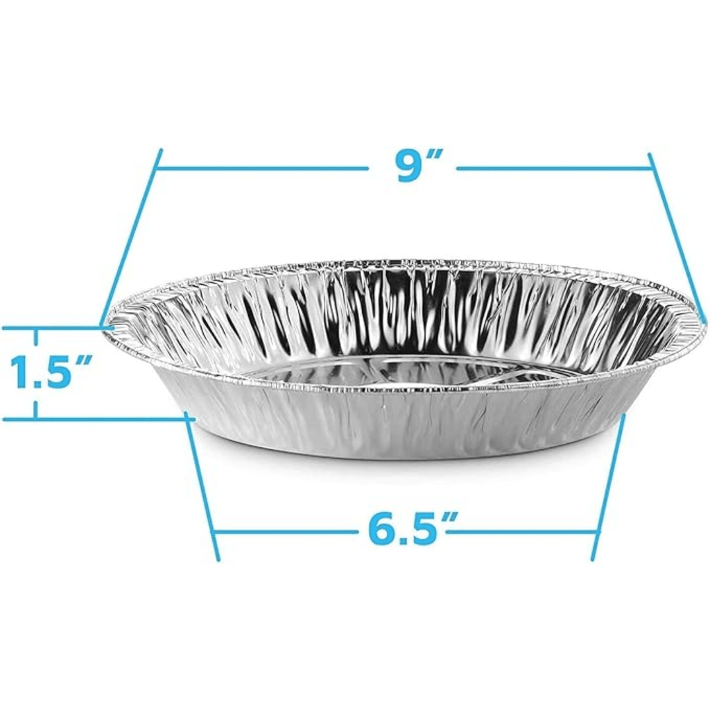 *WHOLESALE* 9” shallow Aluminum Foil Pie Pans  Disposable 500 ct/case
