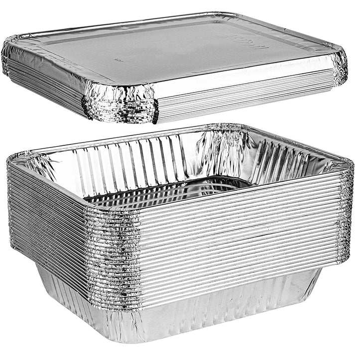 Regular weight 9×13 Half Size Aluminum Pans & Lids COMBO