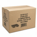 WHOLESALE 3 Compartment Aluminum Disposable Foil Pan/Tray with Board Lids 250/Case