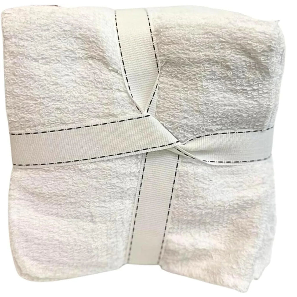 Wash Cloths 12"x12" 100% Cotton White 10 Pack