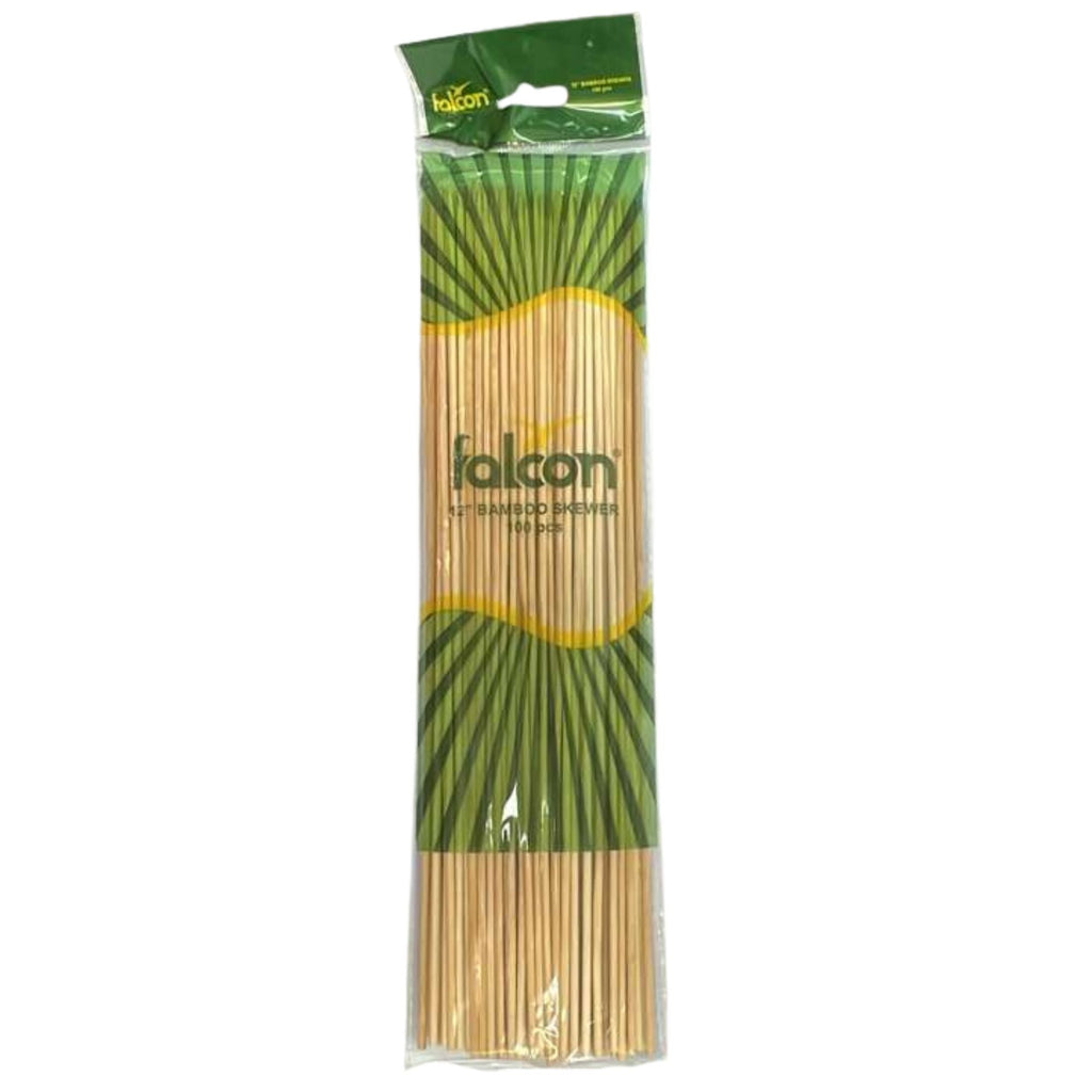 12" Bamboo Skewers  Natural BBQ Sticks for Grilling, Kabobs & More