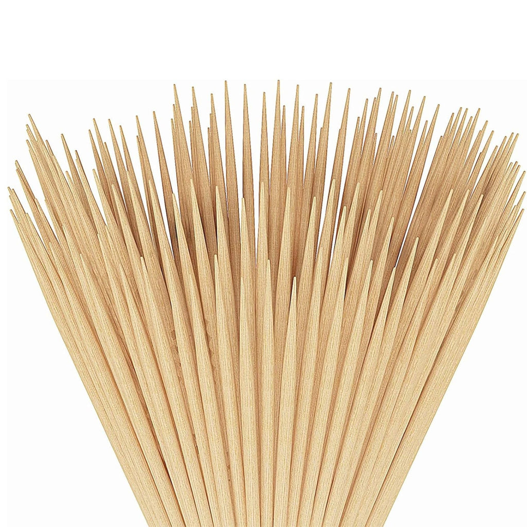 12" Bamboo Skewers  Natural BBQ Sticks for Grilling, Kabobs & More