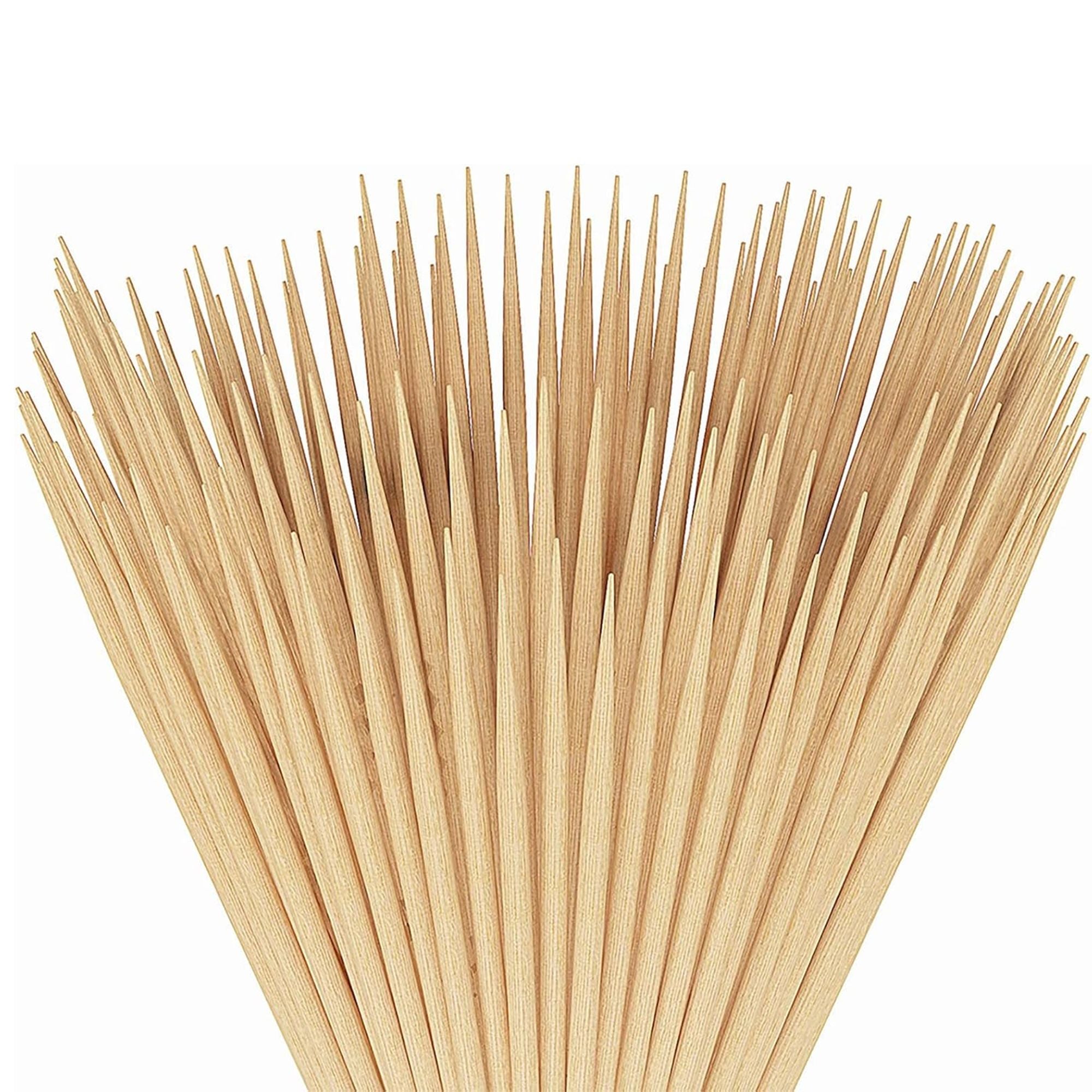 12" Bamboo Skewers  Natural BBQ Sticks for Grilling, Kabobs & More