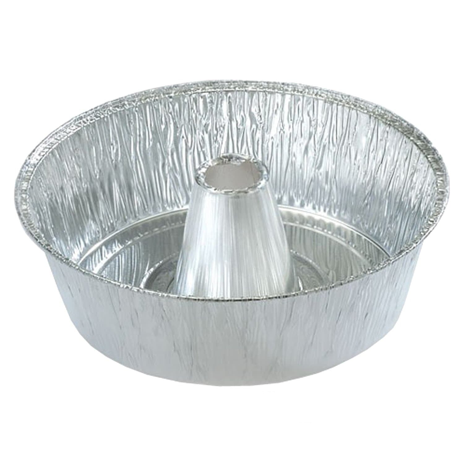 10" Angel Tube Foil Pan Disposable Aluminum