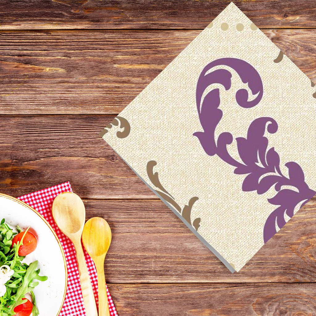 Amethyst Fleur-de-lis  Lunch Paper Napkins 20 Pack