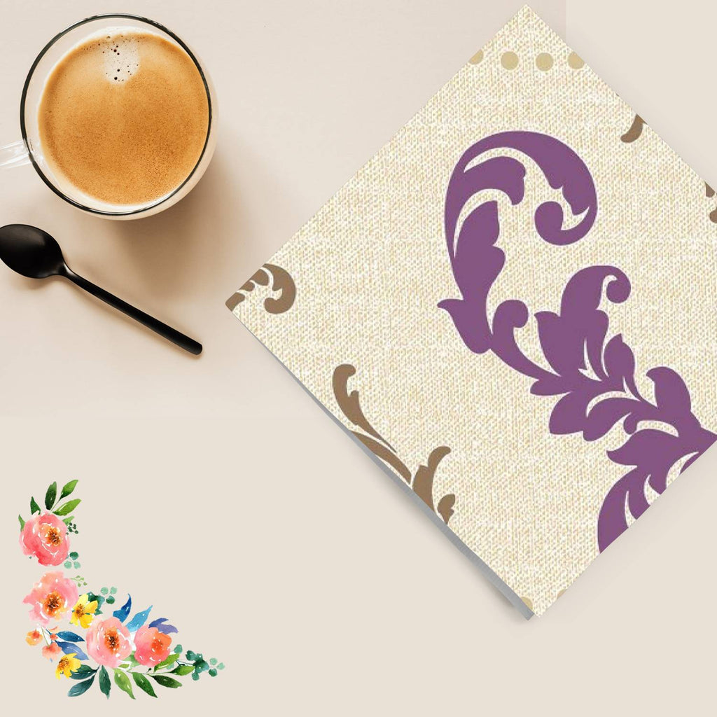 Amethyst Fleur-de-lis  Lunch Paper Napkins 20 Pack