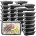 *BUY BULK* 38oz  Rectangular Meal Prep Bento Box Containers with Lids Plastic