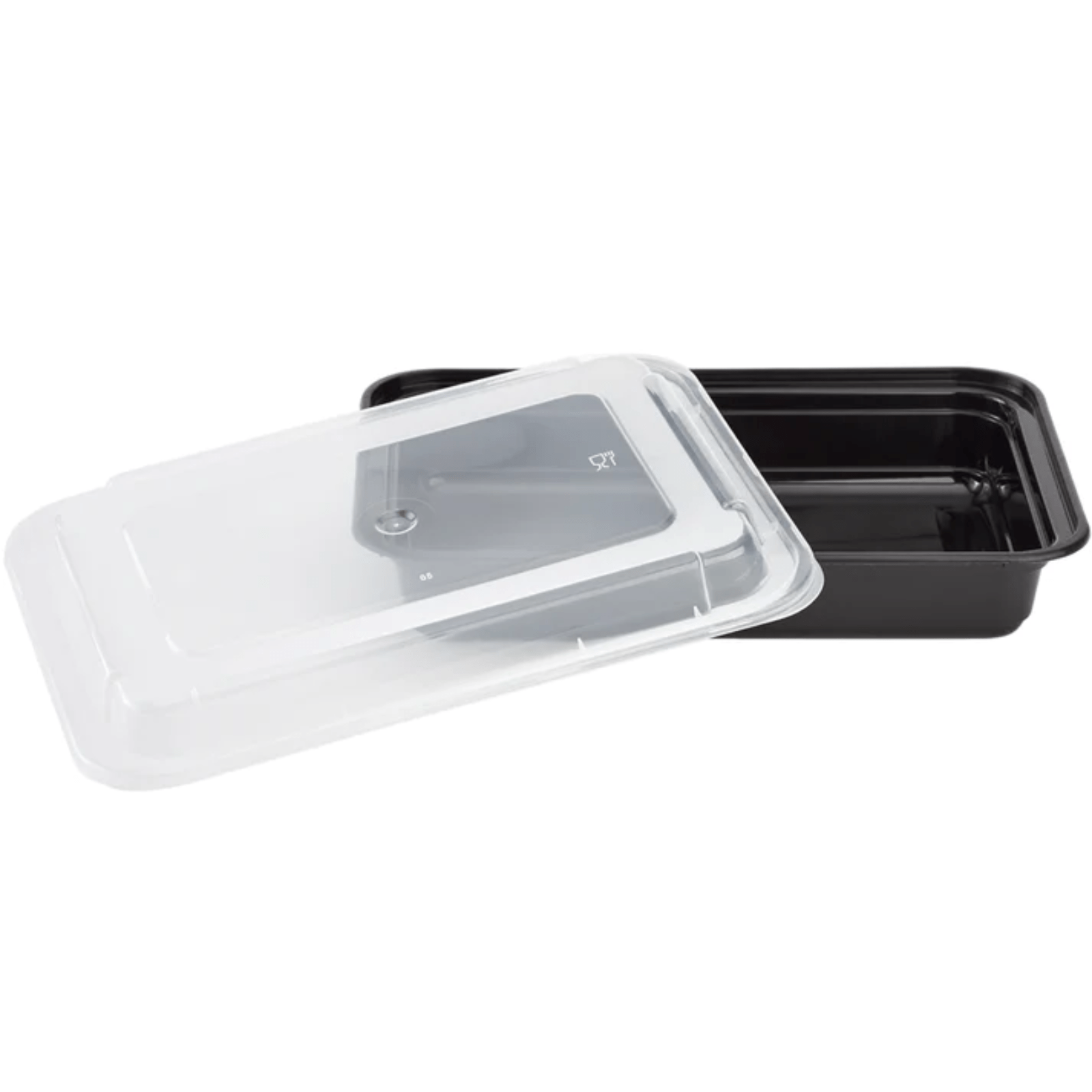 28oz. Rectangular Meal Prep/ Bento Box Containers with Lids Disposable Plastic