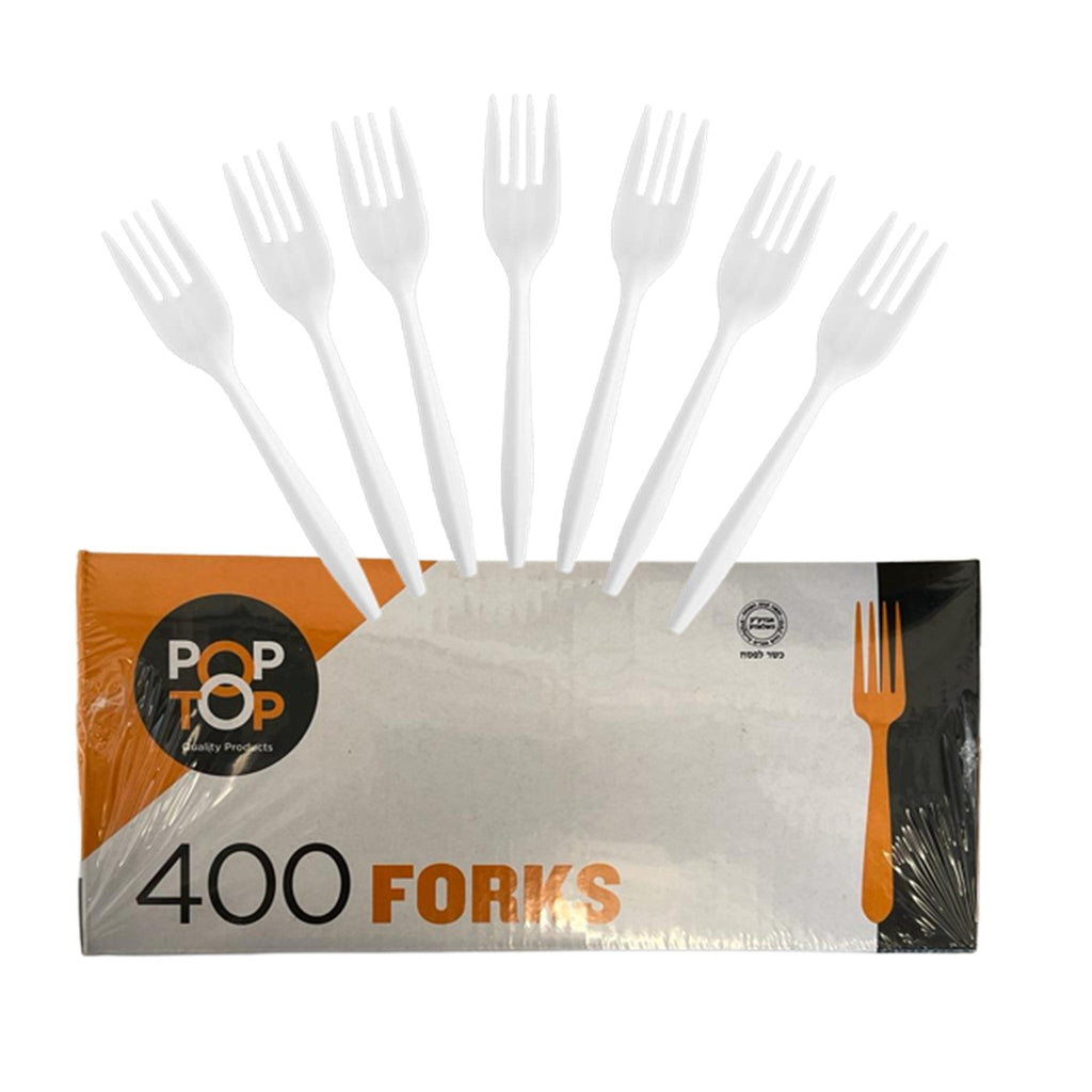 *BUY BULK* Fork White Medium Weight Plastic Disposable