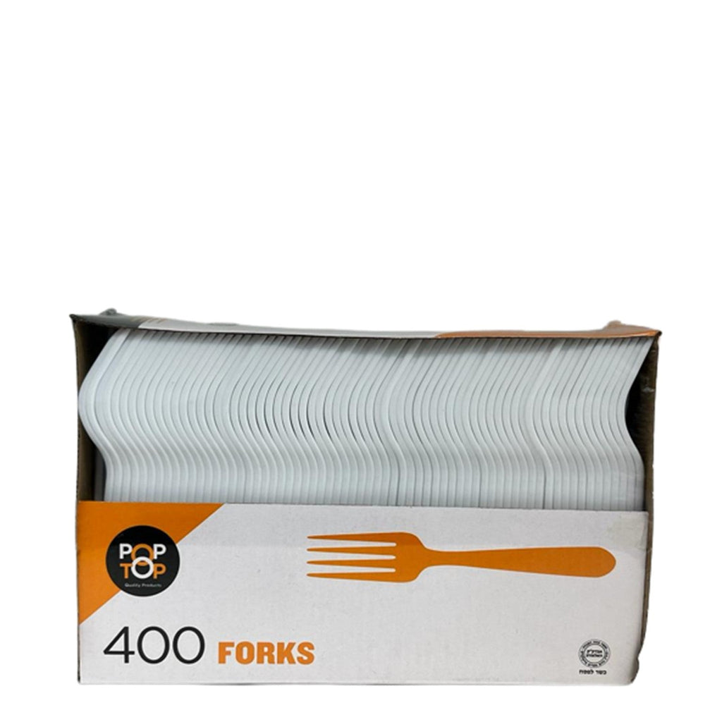 *BUY BULK* Fork White Medium Weight Plastic Disposable