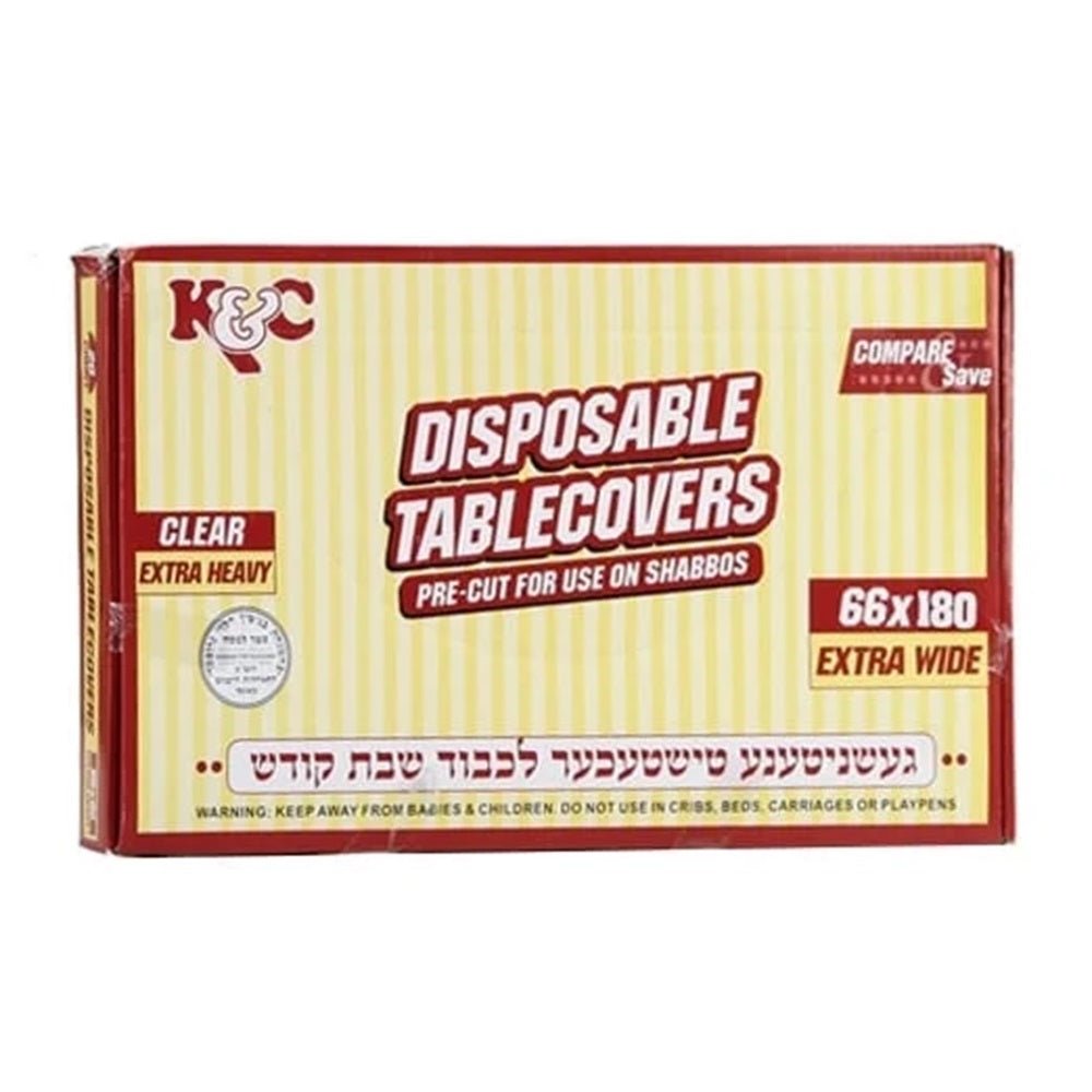 66"X180" Clear Heavy Duty Plastic Table Cover