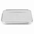 *WHOLESALE* 5LB Oblong Aluminum Lid (Must bend edges of pan to fit) 250/Case Disposable Lids VeZee