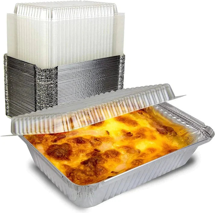*WHOLESALE* Dome Lids Plastic for 9"x13" Half Size Aluminum Foil Pan 100 ct/Case