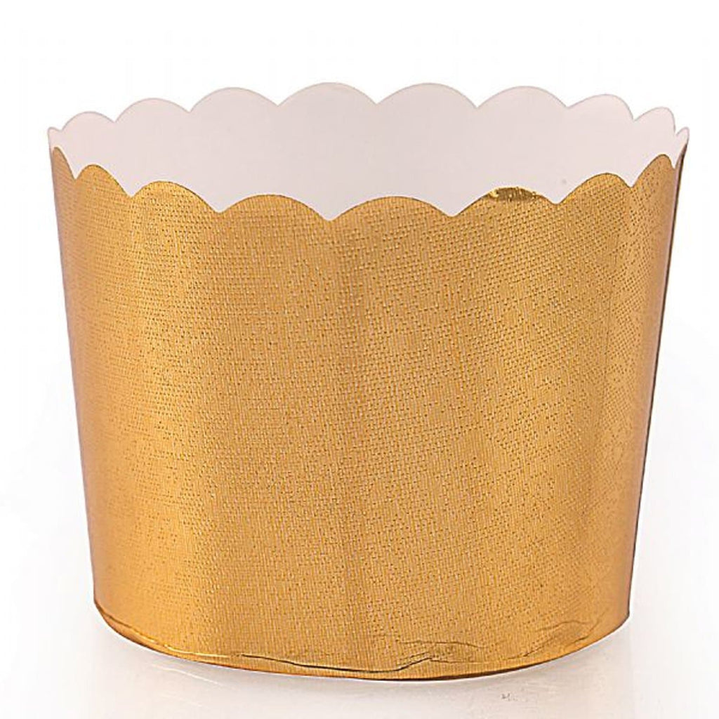 Gold Floral Baking Cups 20 Pack