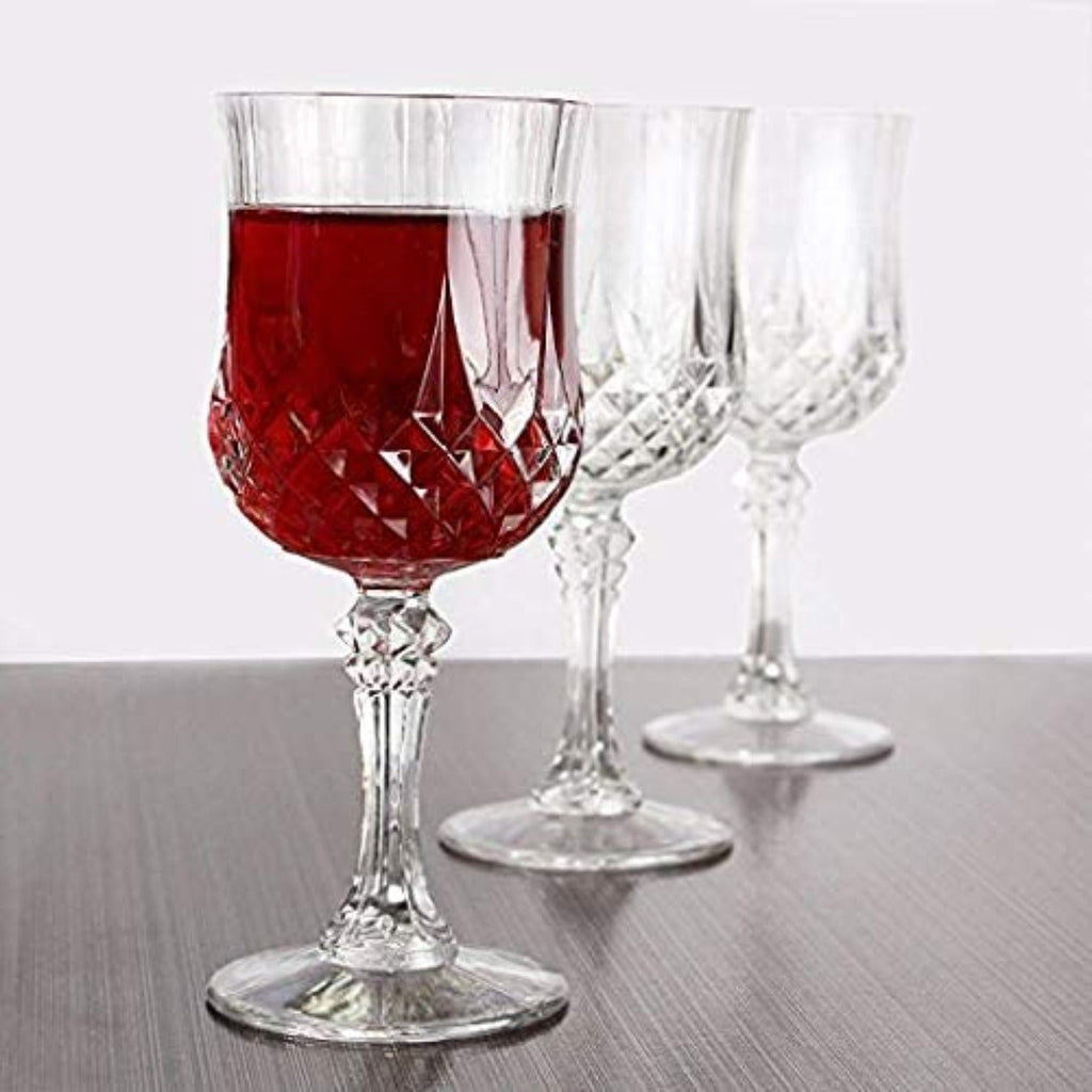 8 oz Crystal Like Elegant Wine Glasses Plastic