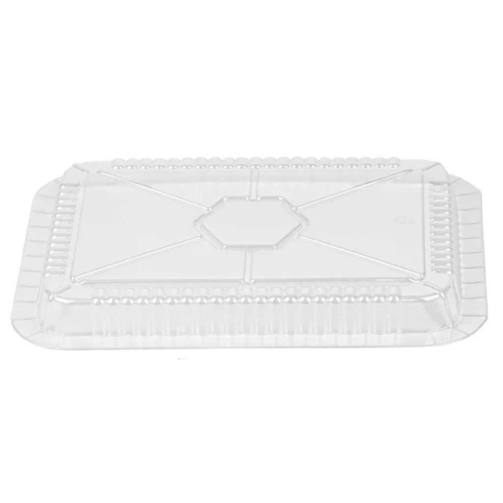 *WHOLESALE* Plastic Dome Lids For 5Lb Aluminum Oblong Pans 9.5" x 7" 500/case
