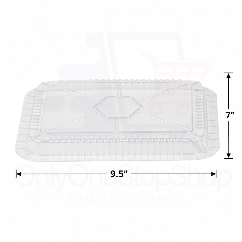 Dome Lids Plastic  For 5Lb Aluminum Oblong Pans 9.5" x 7"