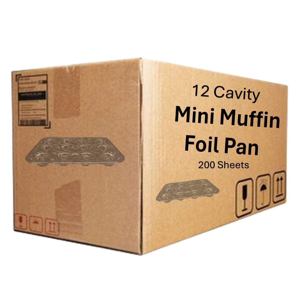 *WHOLESALE* 12 Section Cup Mini Muffin Disposable Aluminum Pan 200/Case