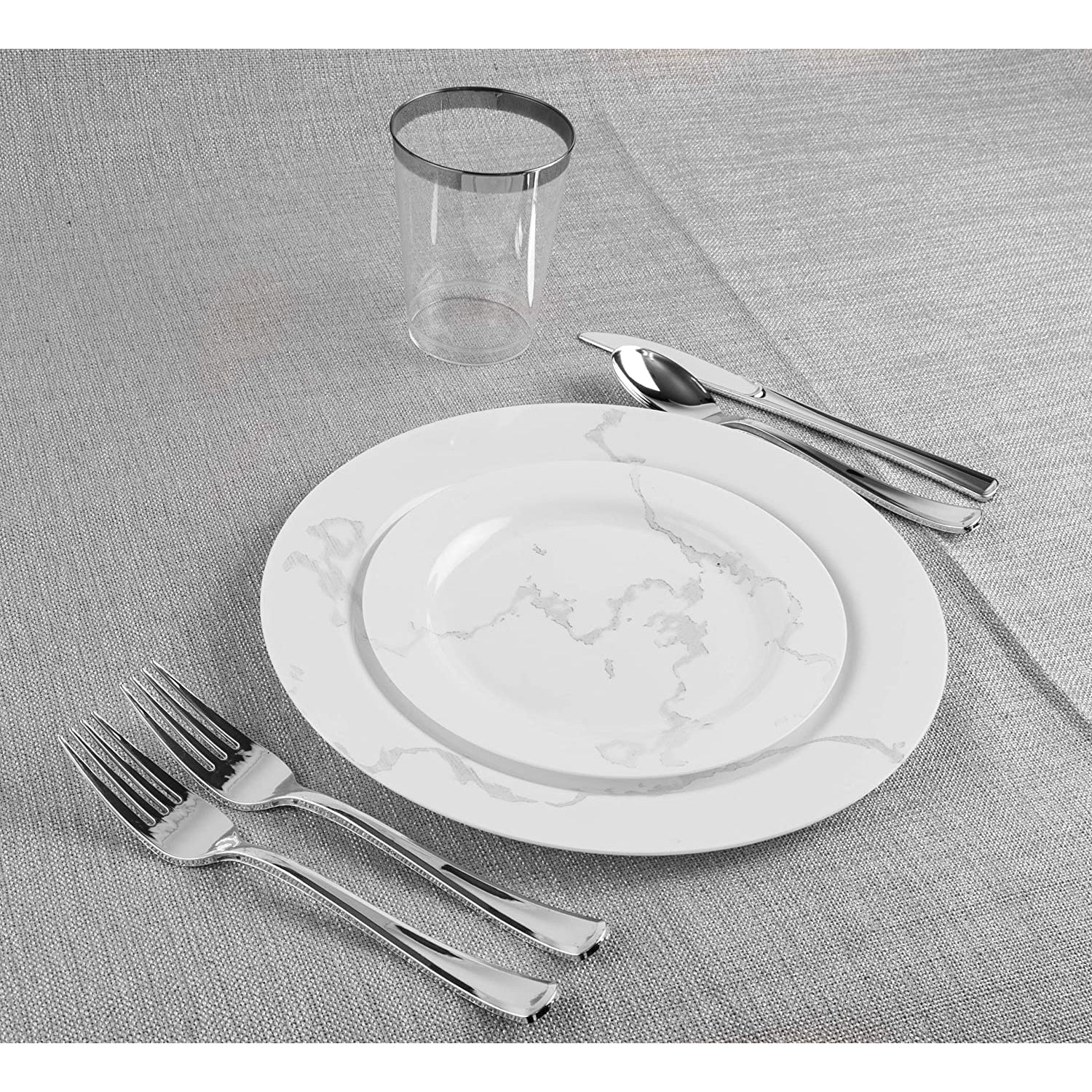 Dynasty Plastic Silver Spoons