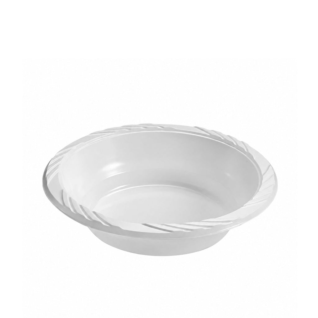 *BUY BULK* 12oz White Lightweight Soup Bowls Plastic