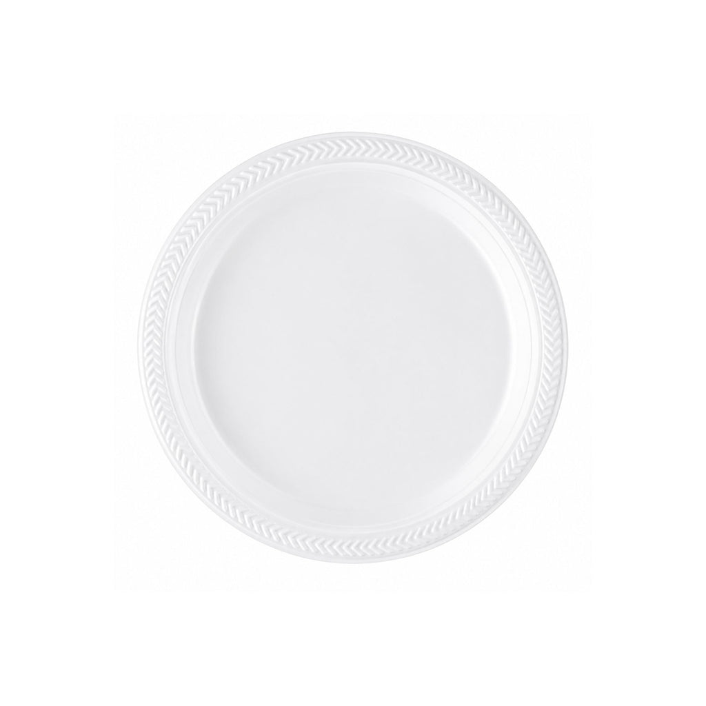*BUY BULK* 6" plates Lightweight White Plastic  Disposable