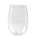 12oz Stemless Clear Wine Glasses Tumbler Disposable Plastic