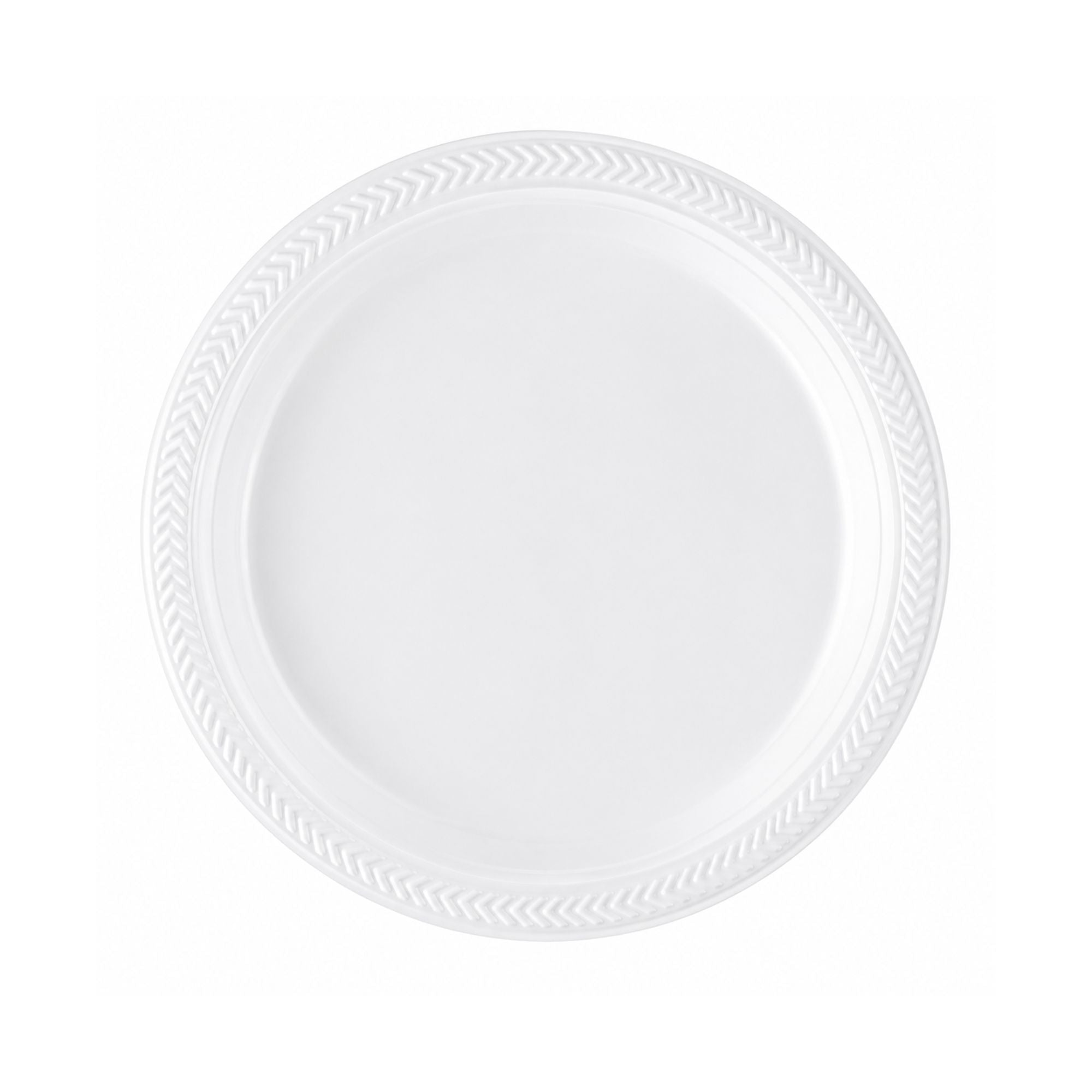 *BUY BULK* 7" plates Lightweight White Plastic Disposable