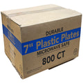 *WHOLESALE* 7" Lightweight White Salad Plates  Disposable Plastic 800/Case