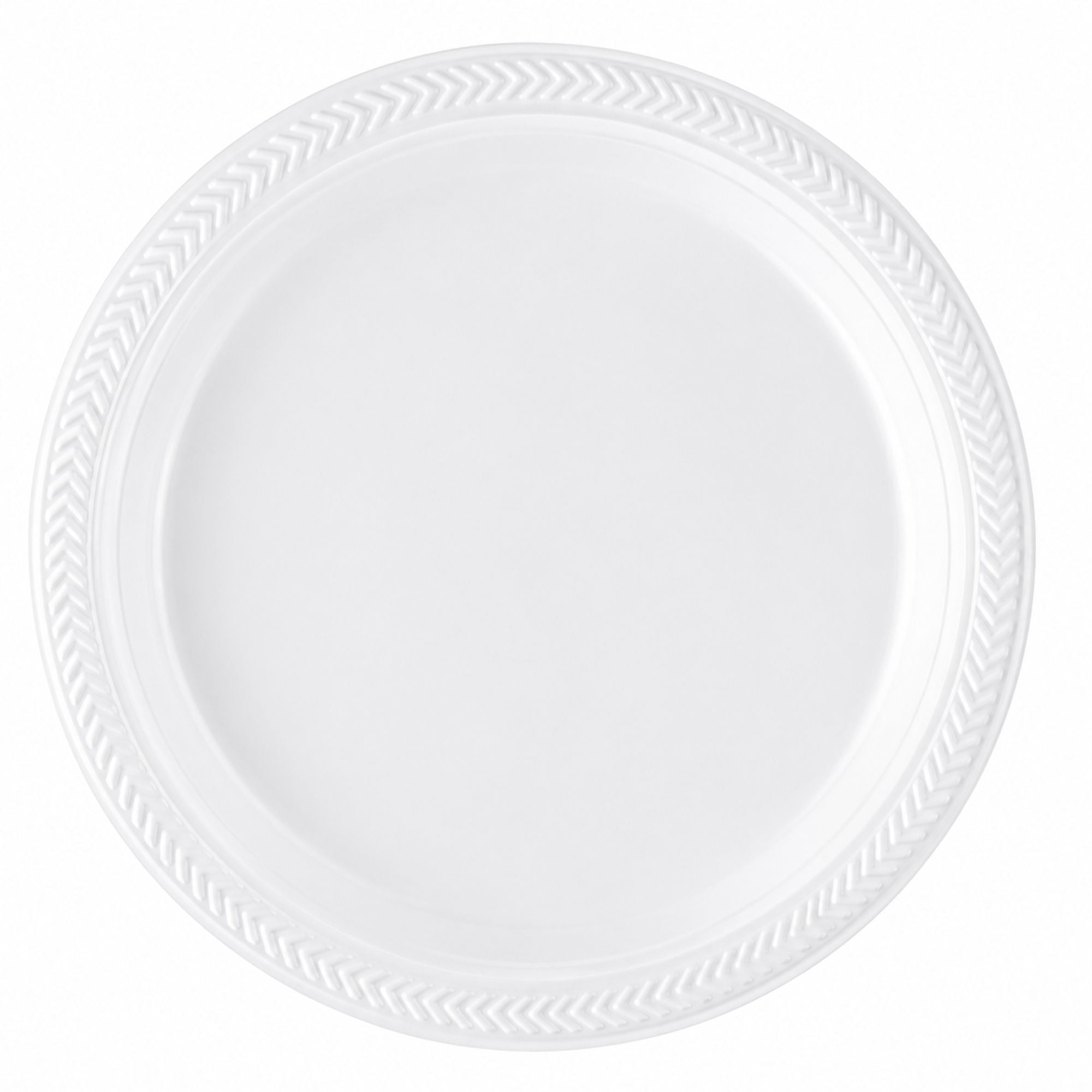 *BUY BULK* 9" Lightweight White Plastic plates Disposable